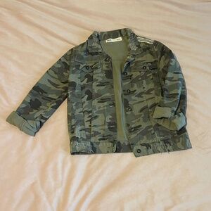 Buckle Camo Denim Jacket